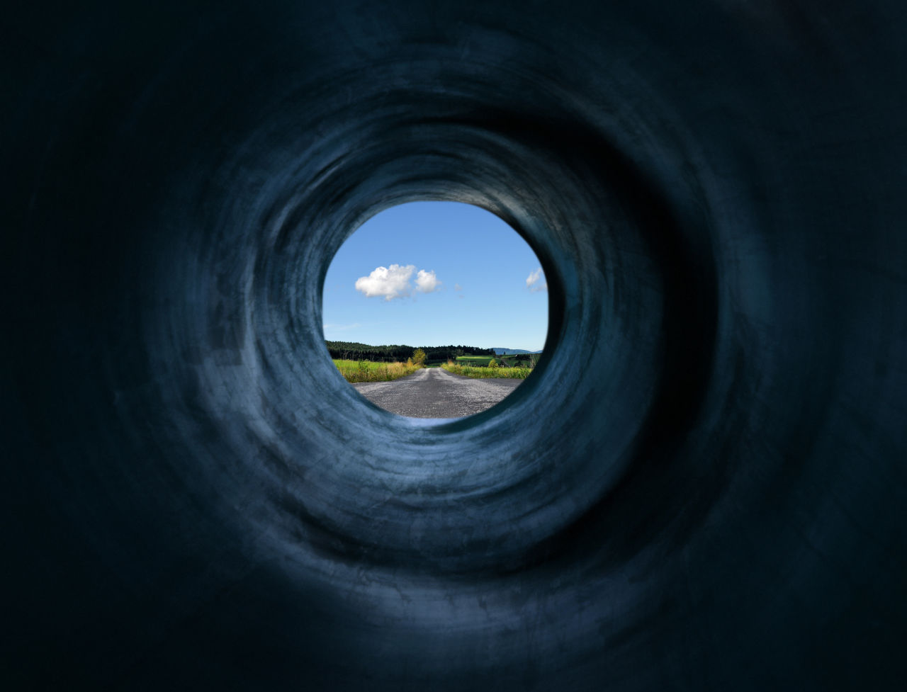 periferni vid, tunelski vid