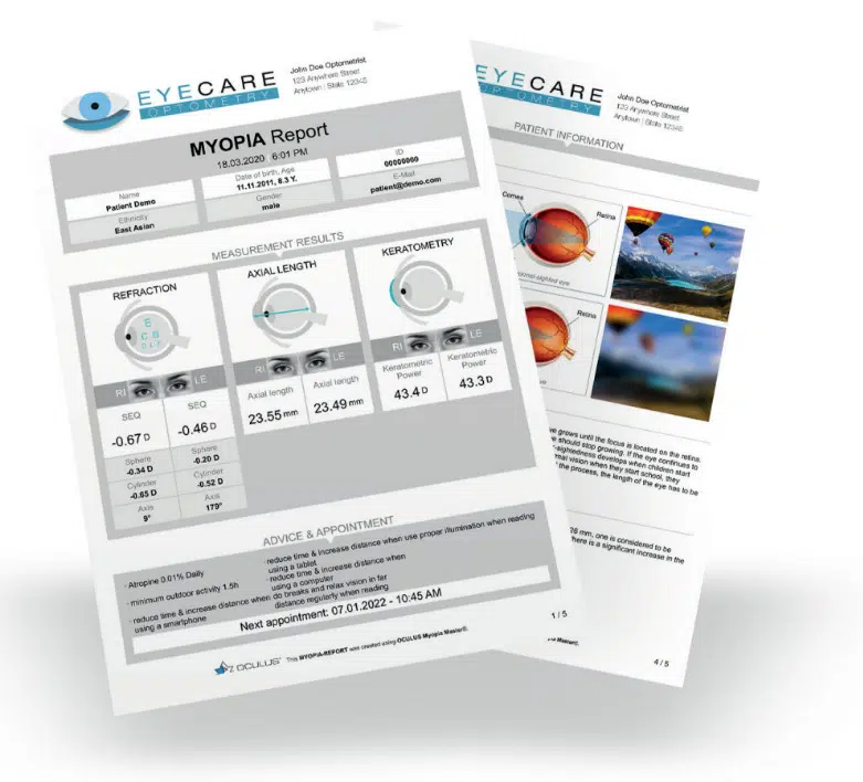 Myopia Master izvješće
