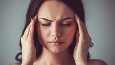 očna migrena, migrena s aurom