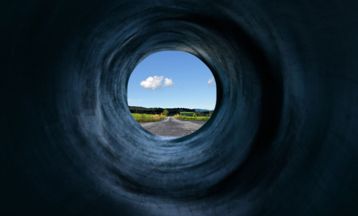 periferni vid, tunelski vid