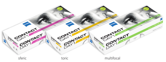 Zeiss Contact Day 1 dnevne lece sferic, toric, multifokal