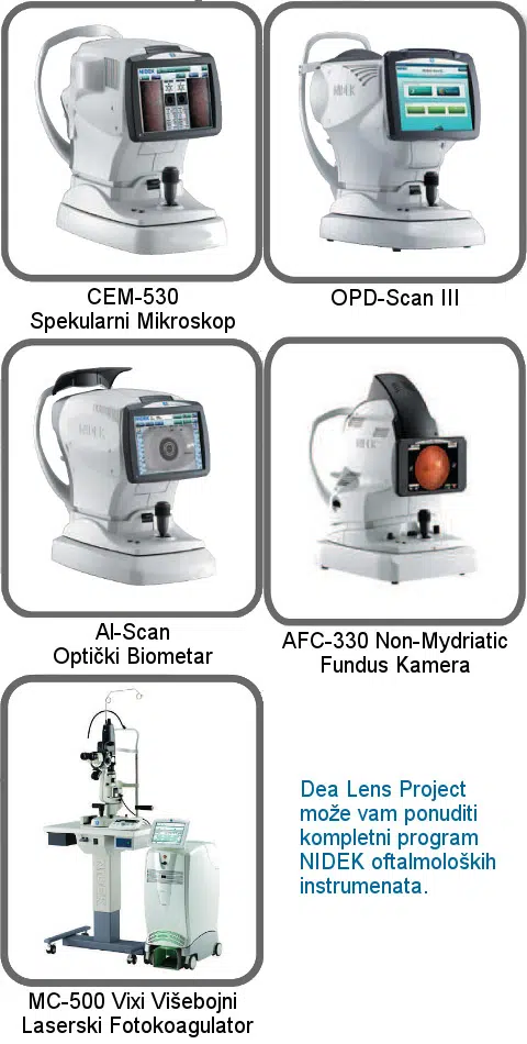 nidek oprema, nidek strojevi, nidek oftalmološka oprema